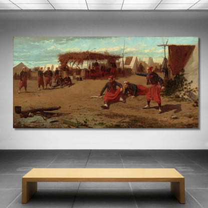 Lancement De Quoits Winslow Homer tableau impression sur toile