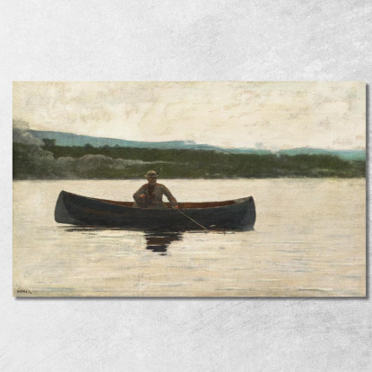 Giocare A Un Pesce Winslow Homer quadro stampato su tela