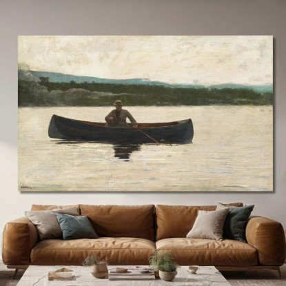 Giocare A Un Pesce Winslow Homer quadro stampato su tela