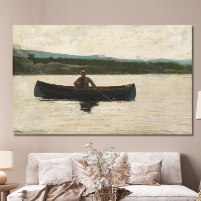 Giocare A Un Pesce Winslow Homer quadro stampato su tela