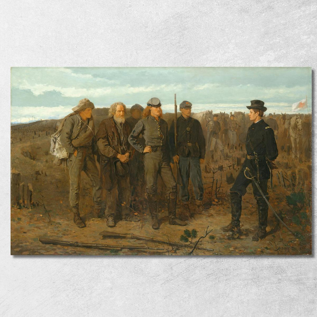 Prigionieri Dal Fronte Winslow Homer quadro stampato su tela