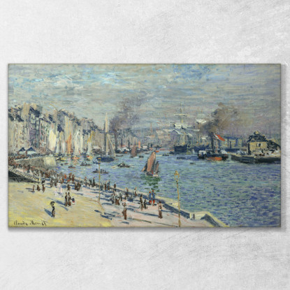 Vista Del Vecchio Porto Esterno A Le Havre 1874 Claude Monet mnt107 quadro stampato su tela