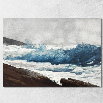 Prouts Neck Breakers Winslow Homer canvas print