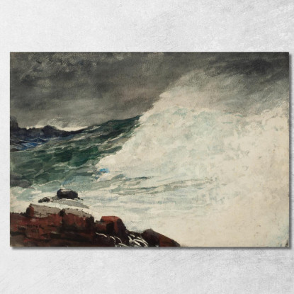 L'Onda Che Spezza Il Collo Di Prout Winslow Homer quadro stampato su tela