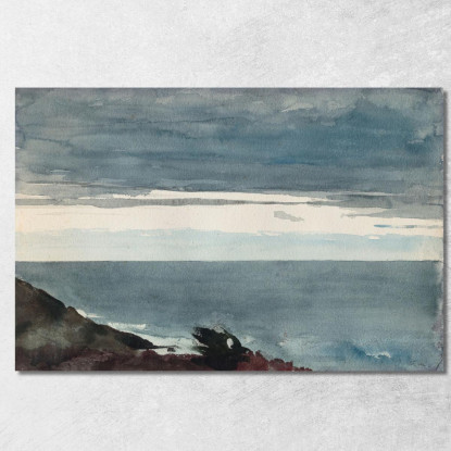 Prout'S Neck-Abend Winslow Homer drucken auf leinwand
