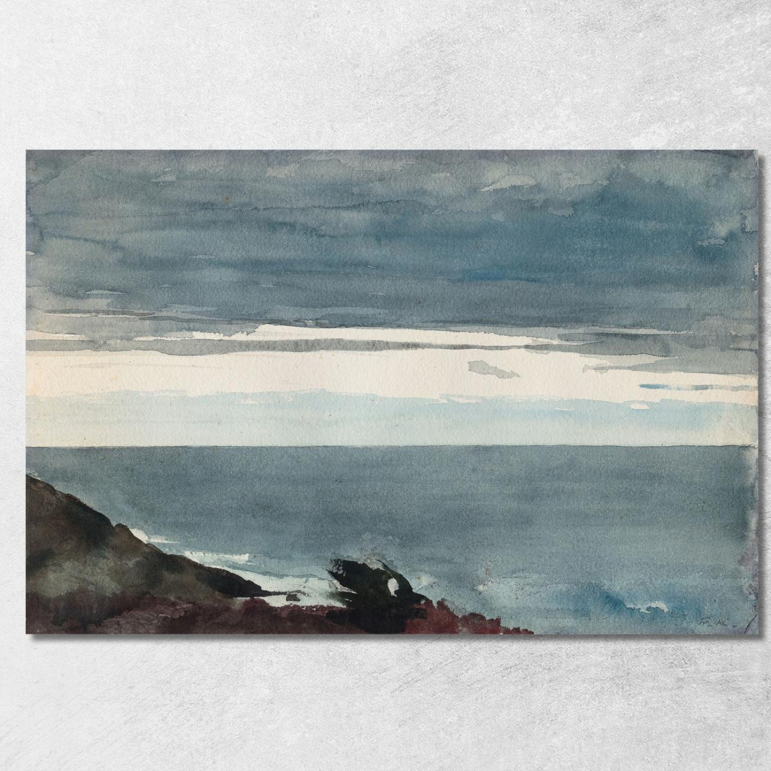 Serata Sul Collo Di Prout Winslow Homer quadro stampato su tela