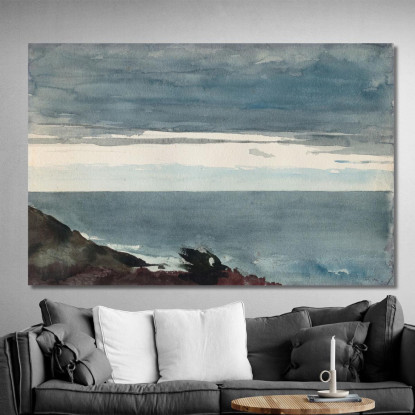 Serata Sul Collo Di Prout Winslow Homer quadro stampato su tela