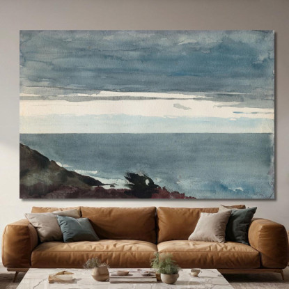 Serata Sul Collo Di Prout Winslow Homer quadro stampato su tela