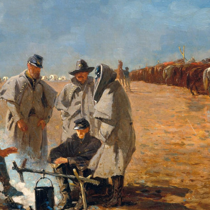 Día Lluvioso En El Campamento Winslow Homer cuadro en lienzo