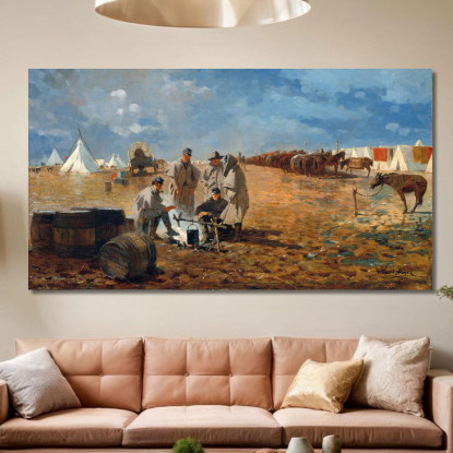 Giornata Piovosa Al Campo Winslow Homer quadro stampato su tela
