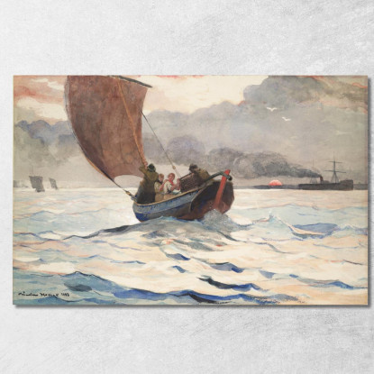 Returning Fishing Boats Winslow Homer canvas print