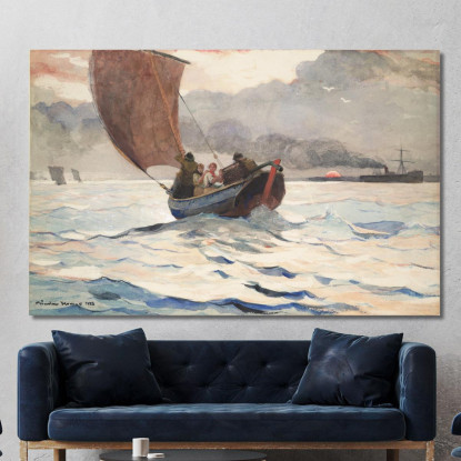 Returning Fishing Boats Winslow Homer canvas print