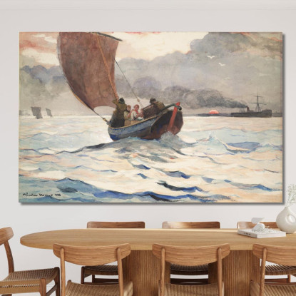 Returning Fishing Boats Winslow Homer canvas print
