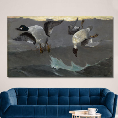 Droite Et Gauche Winslow Homer tableau impression sur toile