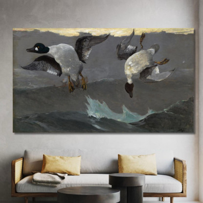 Droite Et Gauche Winslow Homer tableau impression sur toile