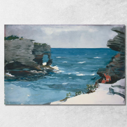 Costa Rocosa De Las Bermudas Winslow Homer cuadro en lienzo