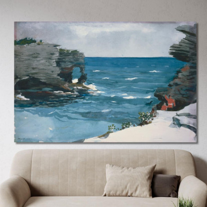 Rocky Shore Bermuda Winslow Homer drucken auf leinwand