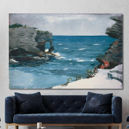 Rocky Shore Bermuda Winslow Homer drucken auf leinwand