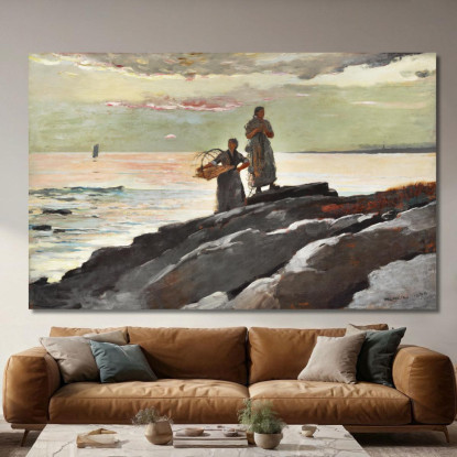 Baia Di Saco Winslow Homer quadro stampato su tela