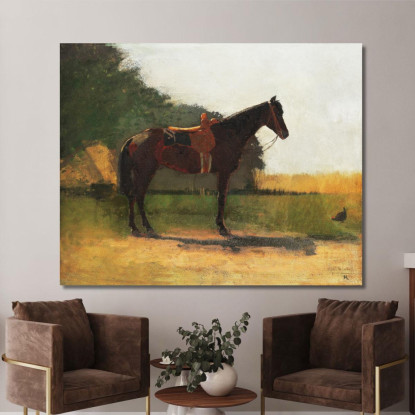 Cheval De Selle Dans La Cour De Ferme Winslow Homer tableau impression sur toile