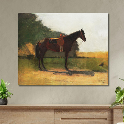 Cheval De Selle Dans La Cour De Ferme Winslow Homer tableau impression sur toile