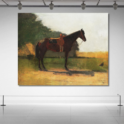 Cheval De Selle Dans La Cour De Ferme Winslow Homer tableau impression sur toile