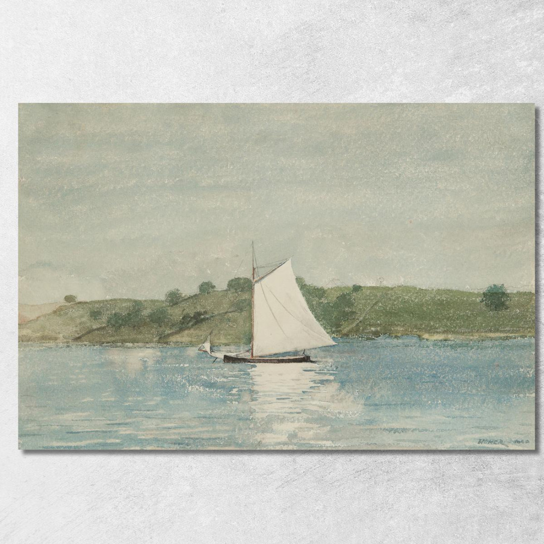 Segeln Auf Ruhigem Wasser Winslow Homer drucken auf leinwand
