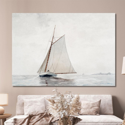 Salpando Al Largo Di Gloucester Winslow Homer quadro stampato su tela