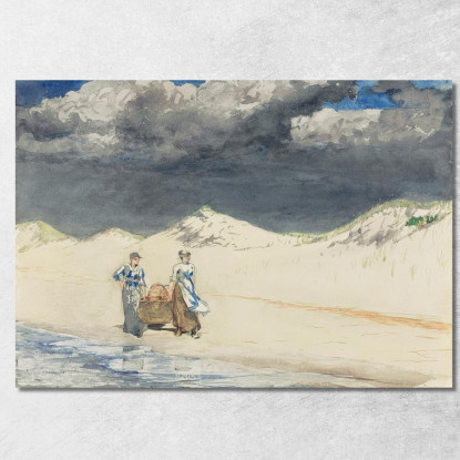 Sable Et Ciel Winslow Homer tableau impression sur toile