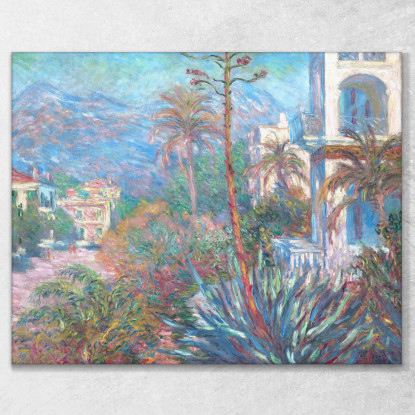 Ville A Bordighera 1884 Claude Monet mnt109 quadro stampato su tela