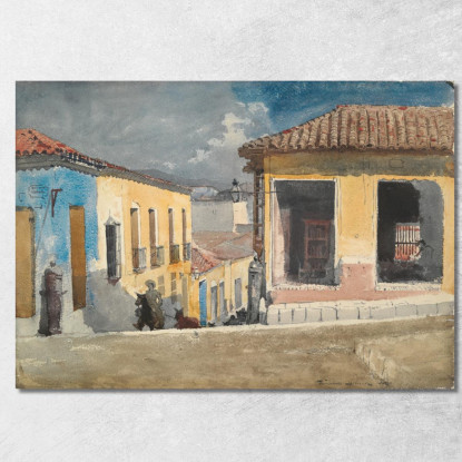 Calle Santiago De CubaﾠEscena Winslow Homer cuadro en lienzo