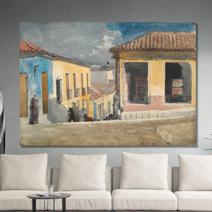 Straßenszene In Santiago De Cuba Winslow Homer drucken auf leinwand