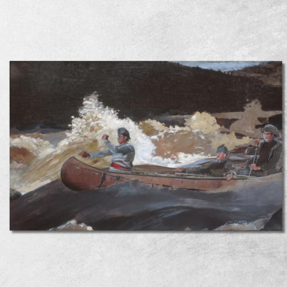 Disparando A Los Rápidos Del Río Saguenay Winslow Homer cuadro en lienzo