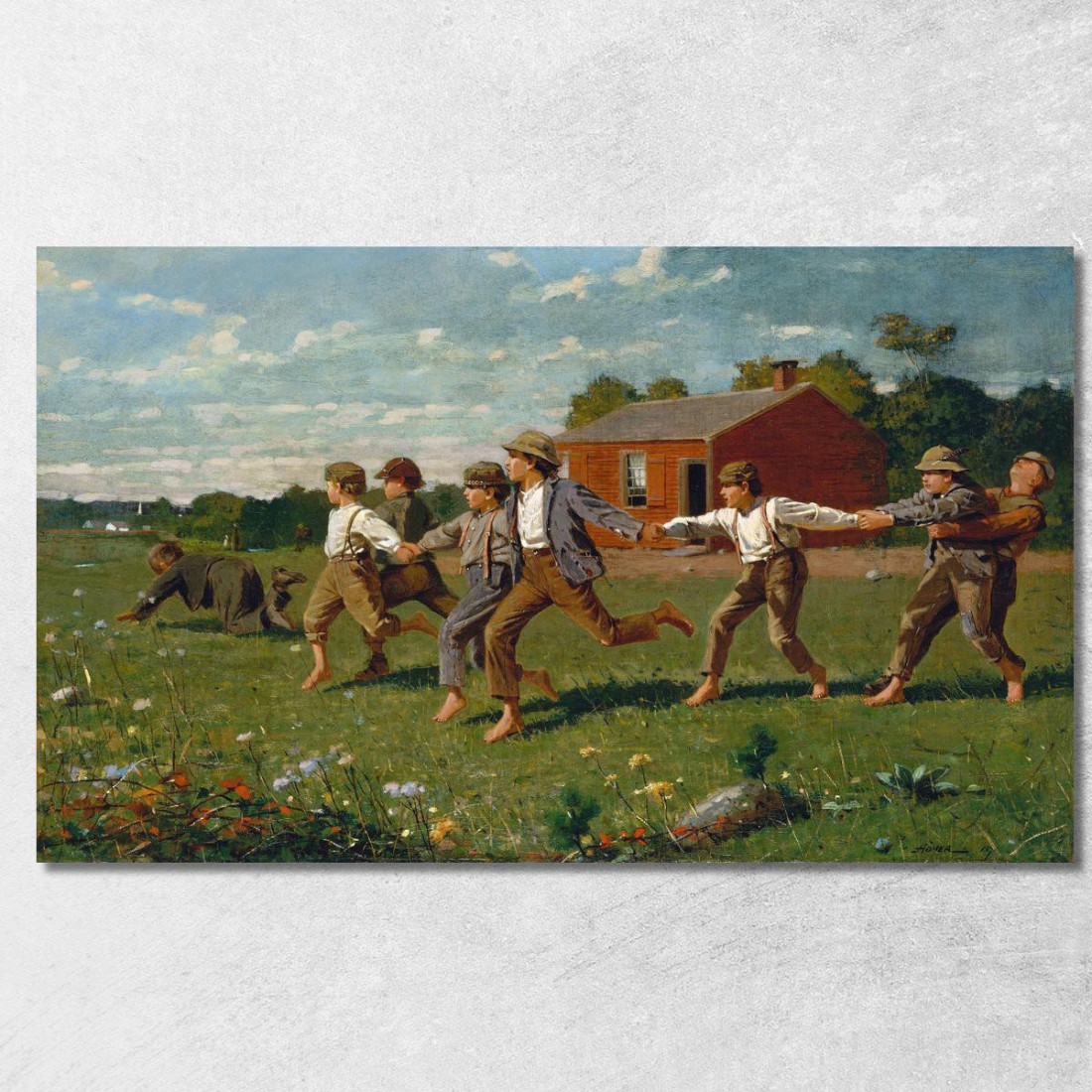 Snap The Whip Winslow Homer canvas print