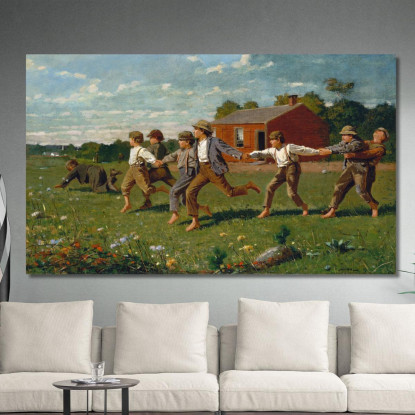 Snap The Whip Winslow Homer canvas print