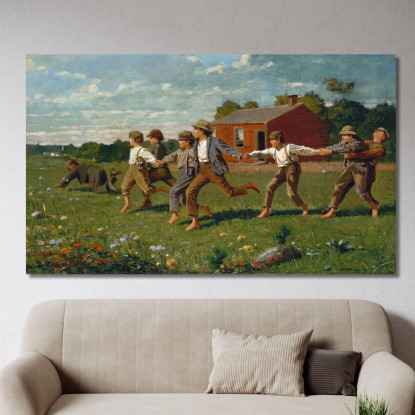 Snap The Whip Winslow Homer canvas print