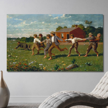 Snap The Whip Winslow Homer canvas print