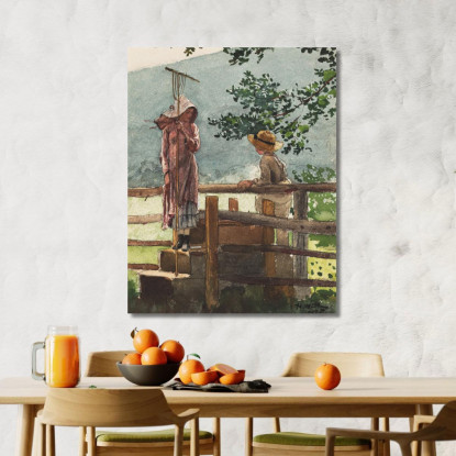 Printemps Winslow Homer tableau impression sur toile