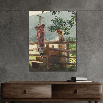 Printemps Winslow Homer tableau impression sur toile