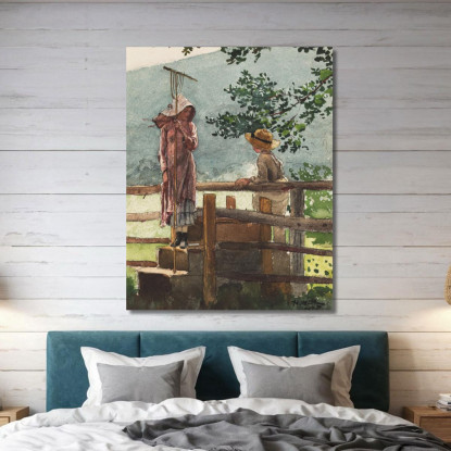 Printemps Winslow Homer tableau impression sur toile