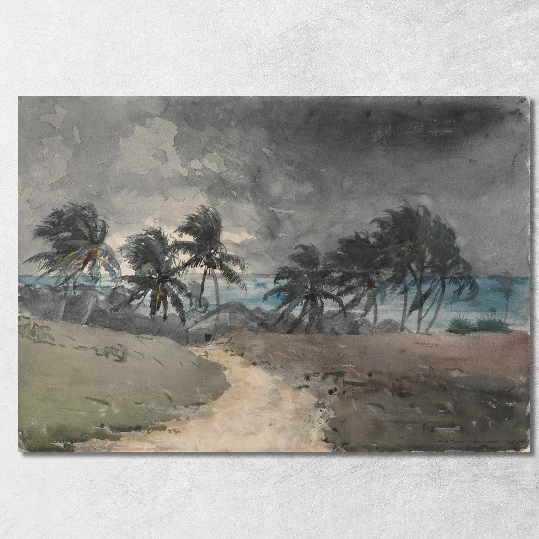 TormentaﾠBahamas Winslow Homer cuadro en lienzo