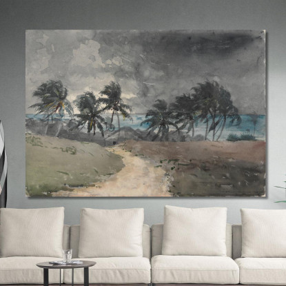 TormentaﾠBahamas Winslow Homer cuadro en lienzo