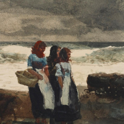 Sonne Und Wolken Winslow Homer drucken auf leinwand