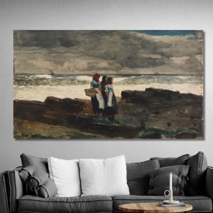 Sonne Und Wolken Winslow Homer drucken auf leinwand