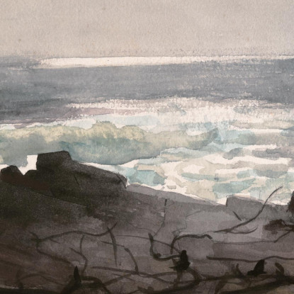 Sole E Ombra Prout'S Neck Winslow Homer quadro stampato su tela