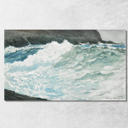 Collo Di Surf Prout Winslow Homer quadro stampato su tela