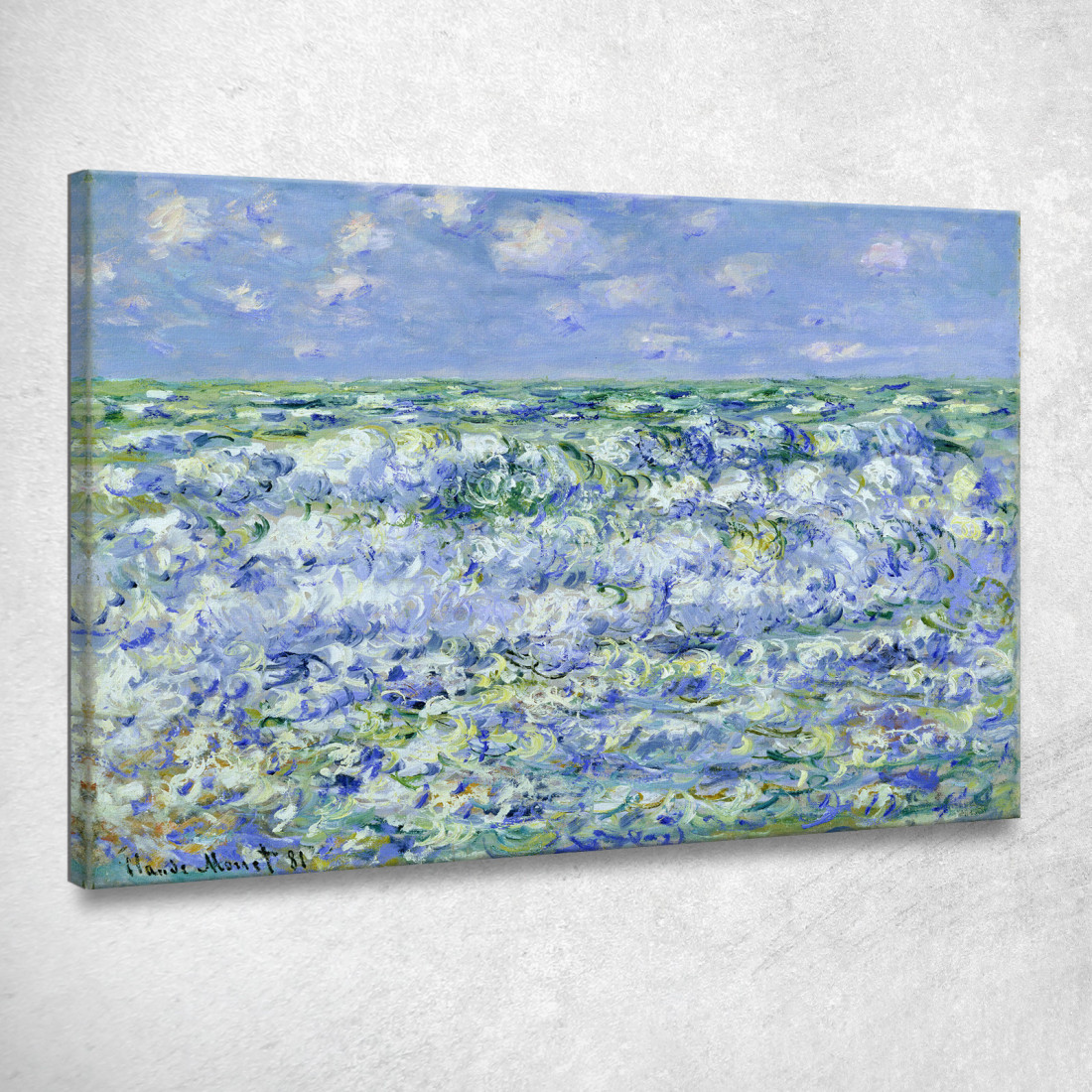 Onde Che Si Infrangono 1881 Claude Monet mnt114 quadro stampato su tela
