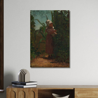 Le Cueilleur De Haricots Winslow Homer tableau impression sur toile