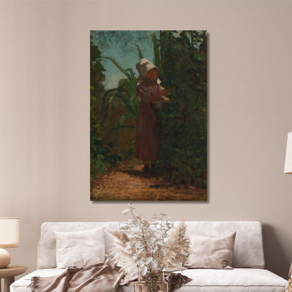 Le Cueilleur De Haricots Winslow Homer tableau impression sur toile