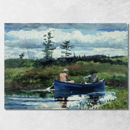 Le Bateau Bleu Winslow Homer tableau impression sur toile